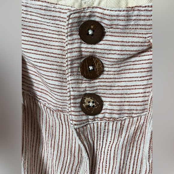 Free People Rumors Yarn Dye Harem Pant Size 0 Tan - Picture 10 of 11